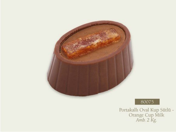 Potakallı Oval Kup Sütlü - İstanbul Toptan Çikolata Sipariş Firması Firmaları Fiyatları