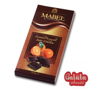 Portakal Parçacıklı Bitter Çikolata 200gr Tablet 71416