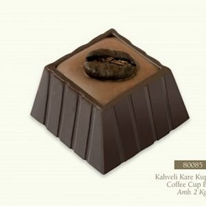 Kahveli Kare Küp Bitter Çikolata